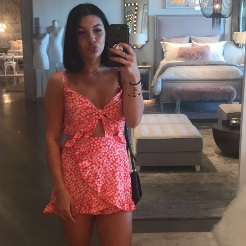 Red romper